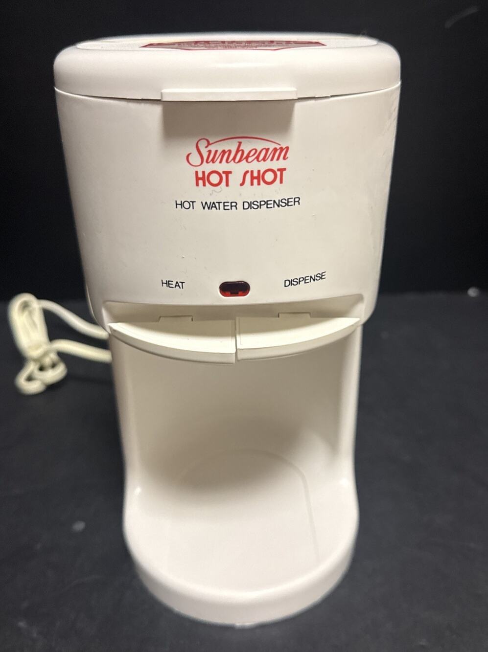 Sunbeam Hot Shot Hot Water Dispenser Tea Coffee Cocoa 17081 White Unused